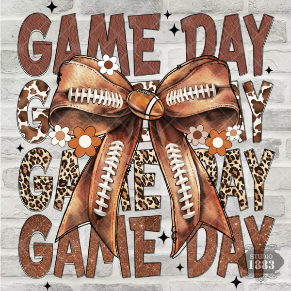 T488-Football Gameday Croquette bow