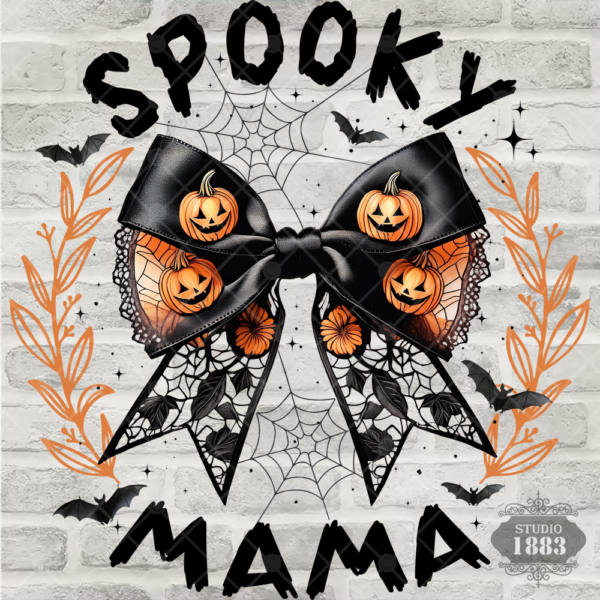 T497-Spooky Mama bow