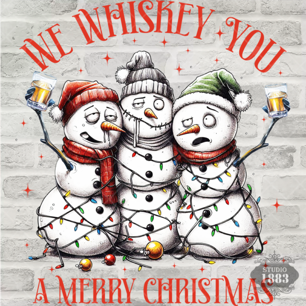 T498-We whiskey you a Merry Christmas