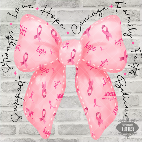 T543-Breast Cancer bow