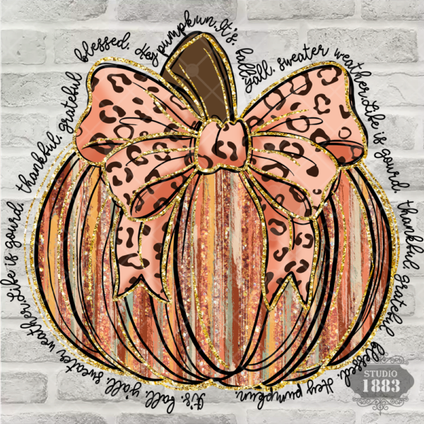 T560-fall Yall Pumpkin bow