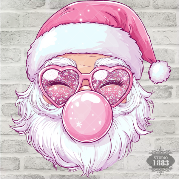 T565-Pink Santa bubble gum