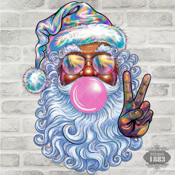 T576-Iridescent Santa